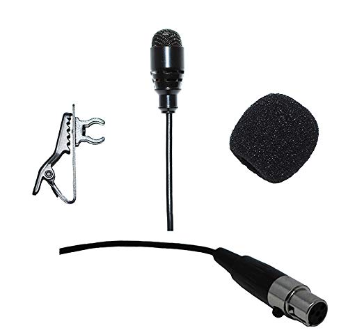 MS Telecom Lavalier Lapel Microphone with 4 Pin Mini XLR TA4F Connector for Shure Wireless Systems - View 2 of 5