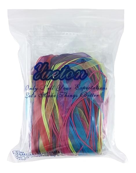 yueton 50pcs Colorful DIY Jewelry Making Kit: Voile Ribbon, Lobster Clasp & Organza Strings for Necklaces - View 6 of 6