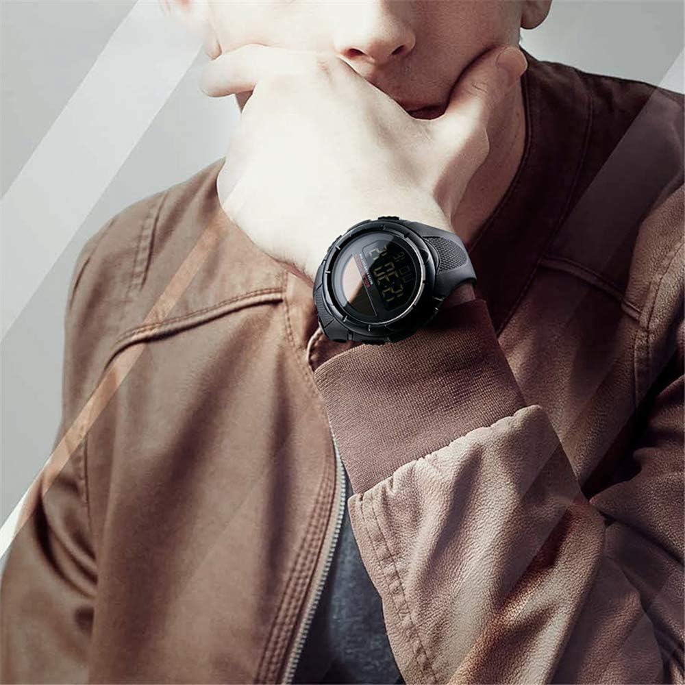 Men's Outdoor Sports Solar Power LED Digital Watch 50M Water Resistant for Active Lifestyle - View 3 of 7