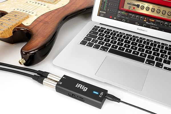 IK Multimedia IK Multimedia iRig HD 2: High-Quality Guitar Audio Interface for iPhone, iPad, Mac & PC - 24-Bit, 96 kHz Recording - View 5 of 10