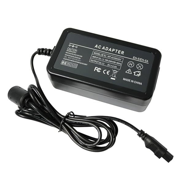 Snnisttek Camera AC Power Adapter for Nikon D90, D80, D70, D100, D300 - Replacement for EH-5, EH-5A, EH-5B, US Plug - View 4 of 4