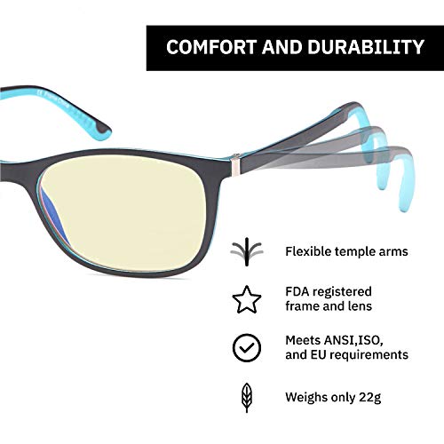 TRUST OPTICS TRUST OPTICS Anti Glare UV400 Computer and Gaming Glasses for Eyestrain Relief 0.00x - View 5 of 7