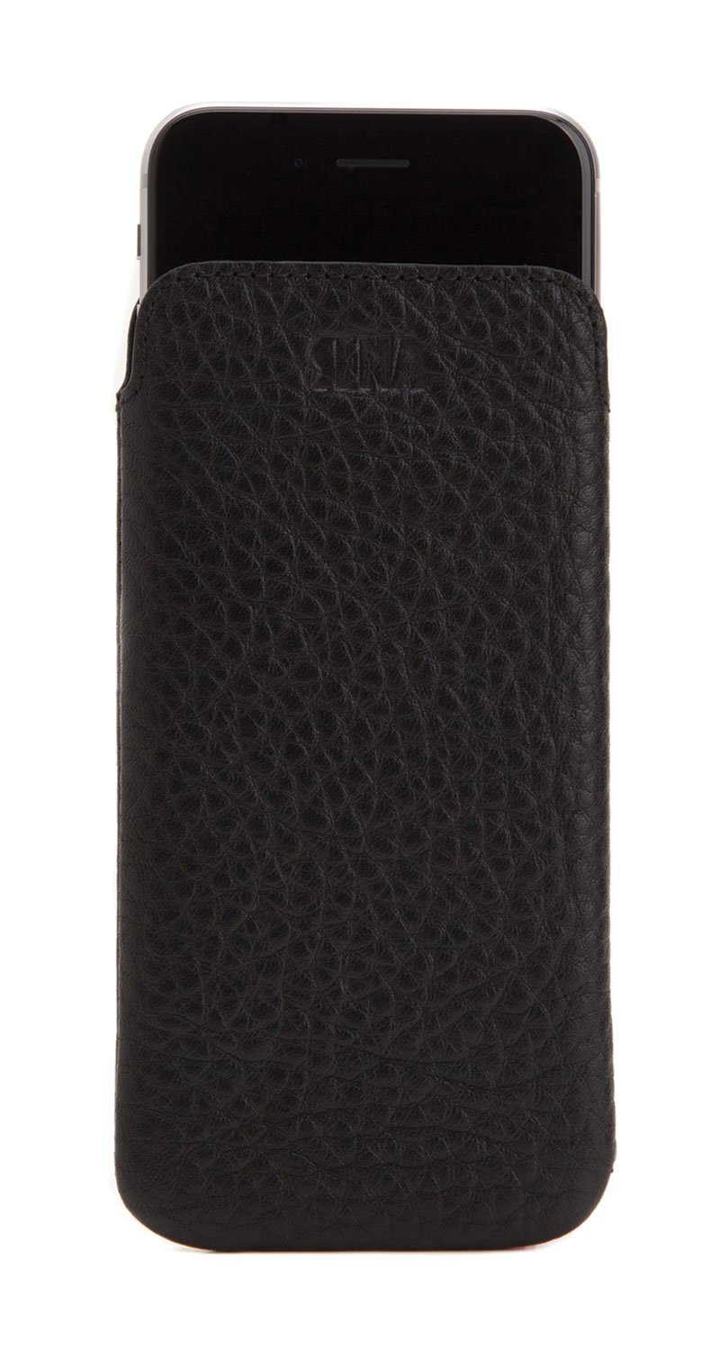 SENA Sena UltraSlim Classic Leather Pouch for iPhone 6/7/8 Plus - Stylish & Thin Black Sleeve