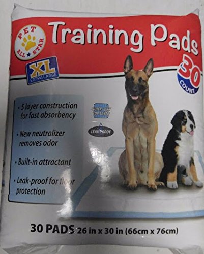 Pet All Star Extra Large Puppy Training Pads 26x30 Inches 30 Count for Effective Housebreaking and Clean Floors - View 2 of 3