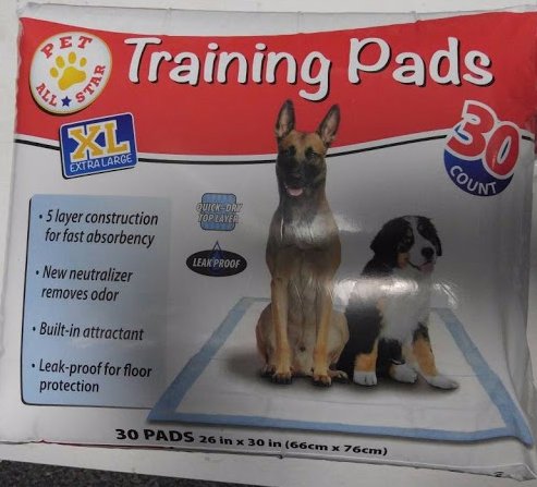Pet All Star Extra Large Puppy Training Pads 26x30 Inches 30 Count for Effective Housebreaking and Clean Floors