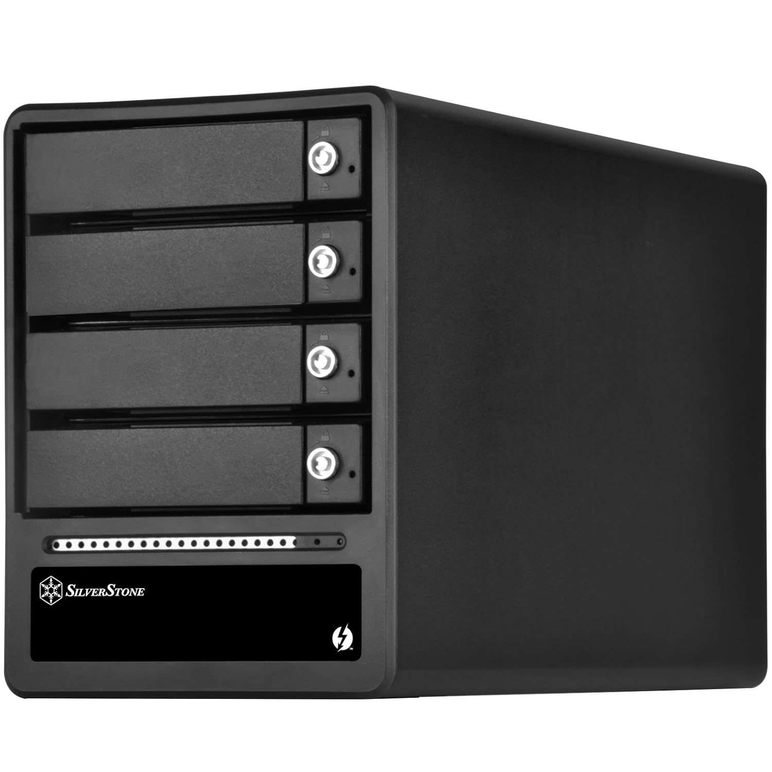 SilverStone SilverStone Technology TS433-TB Thunderbolt 2 Hot-Swap RAID Hard Drive for 4 2.5 or 3.5 Inch Drives - View 3 of 8