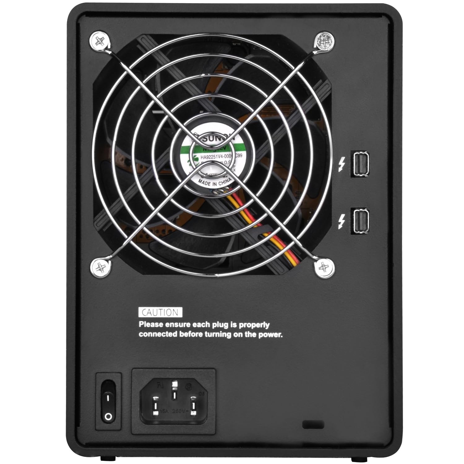 SilverStone SilverStone Technology TS433-TB Thunderbolt 2 Hot-Swap RAID Hard Drive for 4 2.5 or 3.5 Inch Drives - View 4 of 8