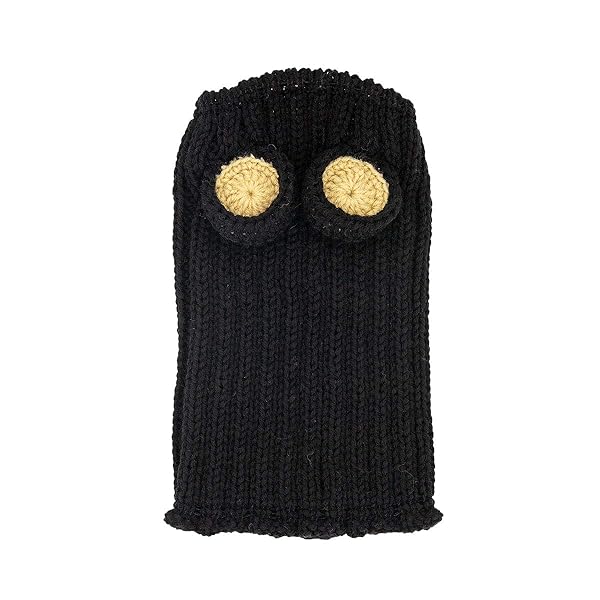 Zoo Snoods Zoo Snoods Black Bear Costume Warm Knit Dog Snood Wrap for Pets Neck Ear Cover Protection Halloween Winter Large - View 5 of 7