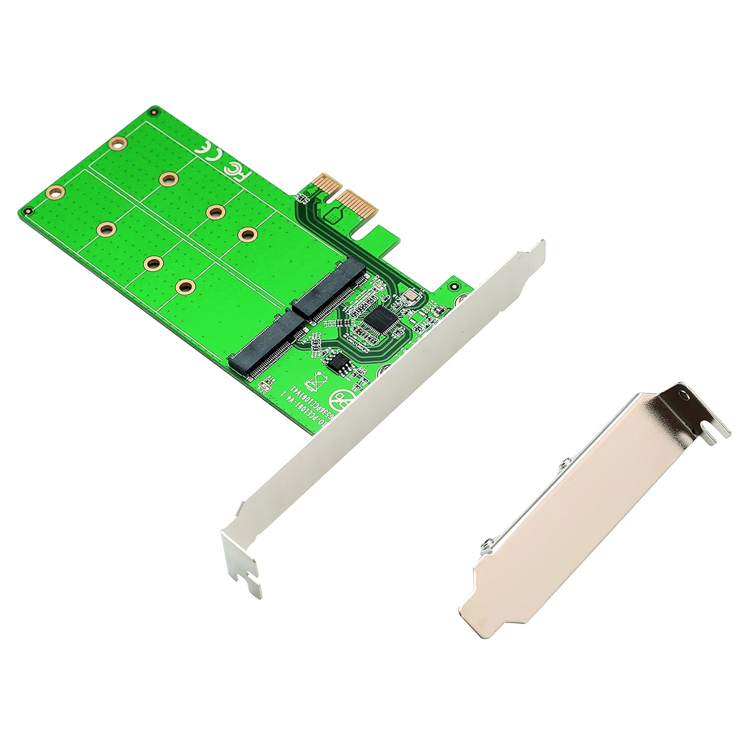 IO CREST 2 Port M2 SSD to PCIe x1 Adapter B or B M Key SIPEX40115 for Fast Data Transfer and Storage Expansion - View 7 of 9