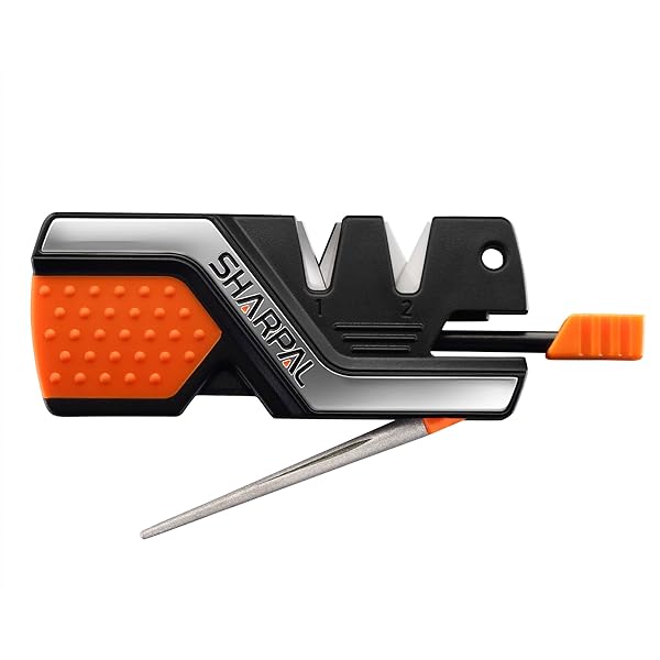 SHARPAL SHARPAL 101N 6-in-1 Pocket Knife Sharpener: Ultimate Survival Tool with Fire Starter, Whistle & Diamond Rod
