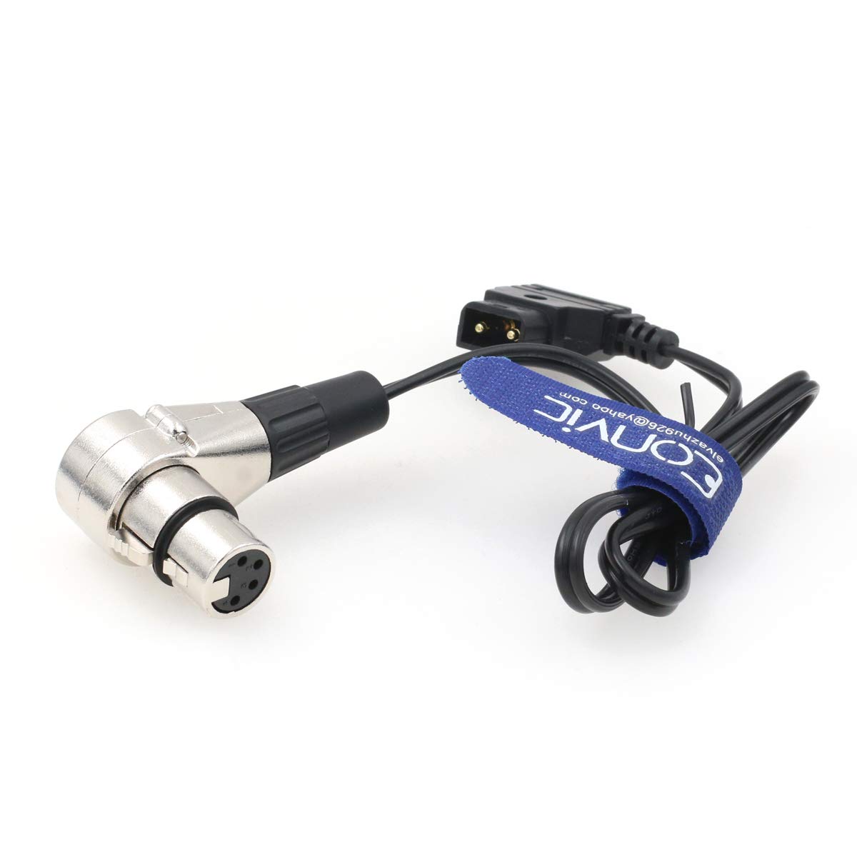 Eonvic Eonvic D-Tap Male to 4 Pin XLR Female Right Angle Adapter Power Cable for DSLR Camcorder Straight Cable - View 2 of 3