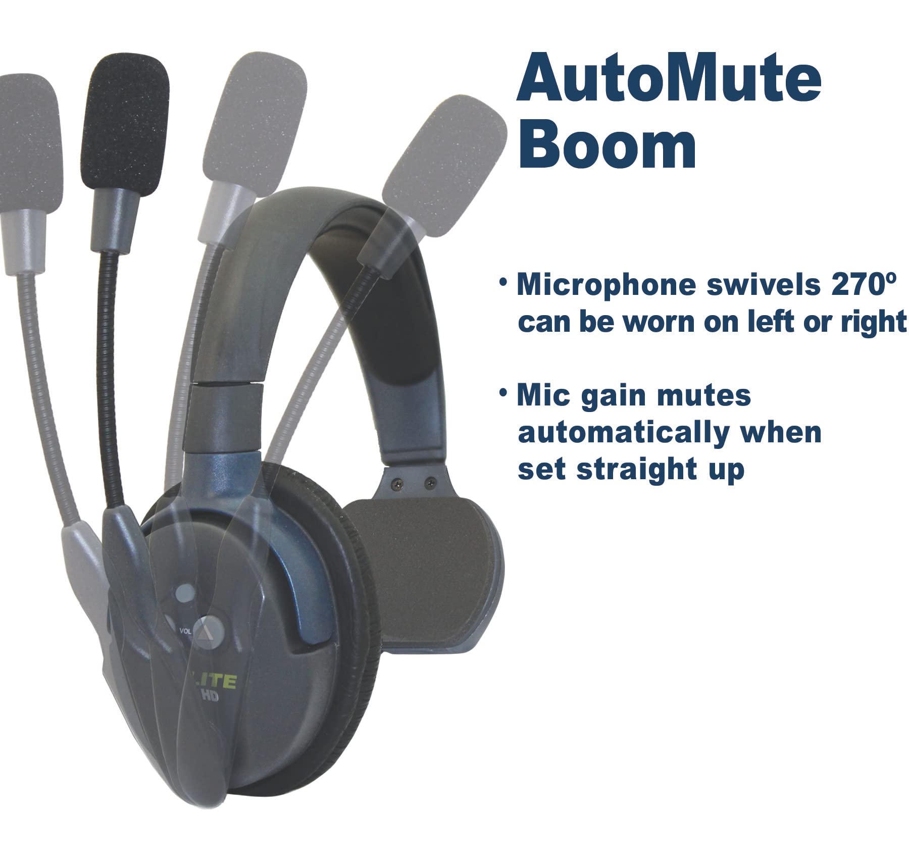 Eartec UL2S UltraLITE 2 Person Communication System with 2 Single Headsets for Clear Audio - View 3 of 7