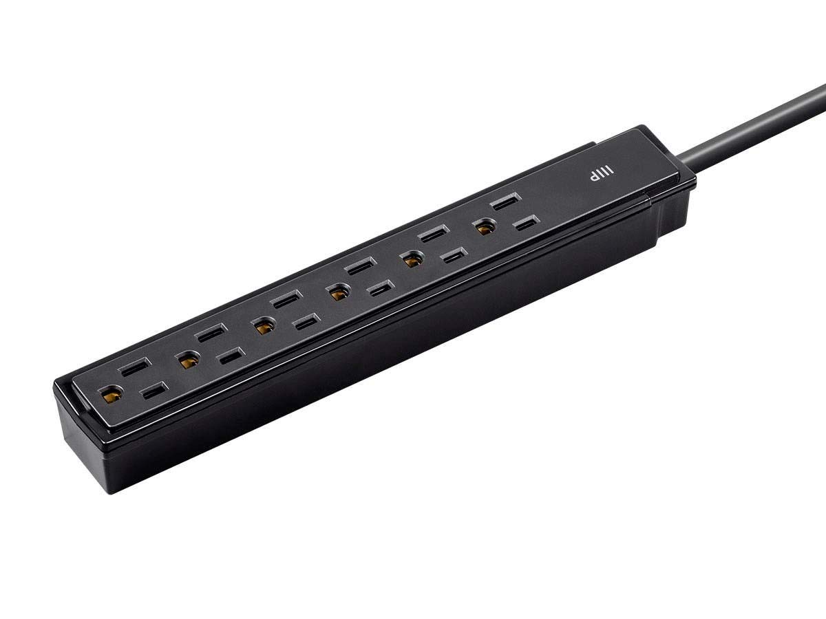 Monoprice Surge Strip Computer Surge Protector Black 115873 for Reliable Power Protection and Safety