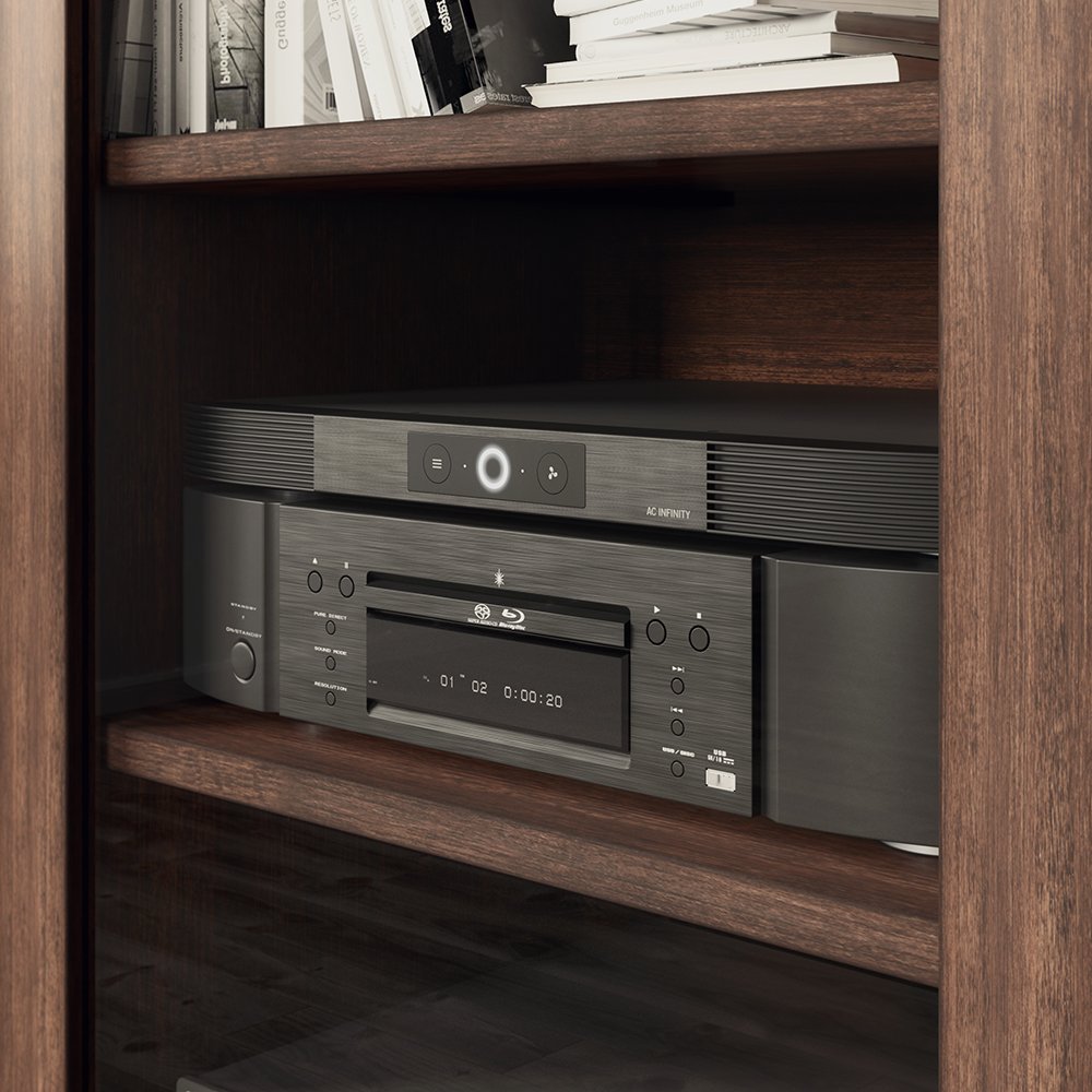 AC Infinity AC Infinity AIRCOM S8 Quiet Cooling Blower Fan System 17 Inch Rear Exhaust for Receivers Amps DVR AV Cabinet Components - View 7 of 7