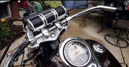 Amruta2015 Motorcycle Bluetooth Audio Sound System Waterproof MP3 FM Radio Stereo Speakers Silvery - View 3 of 7