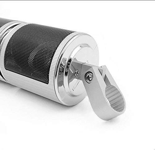 Amruta2015 Motorcycle Bluetooth Audio Sound System Waterproof MP3 FM Radio Stereo Speakers Silvery - View 7 of 7