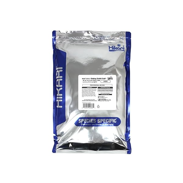 Hikari Hikari Sinking Cichlid Gold Pellets 2 Pack Mini 2.2 Pound Bags Total 4.4 Pounds for Pets - View 2 of 3