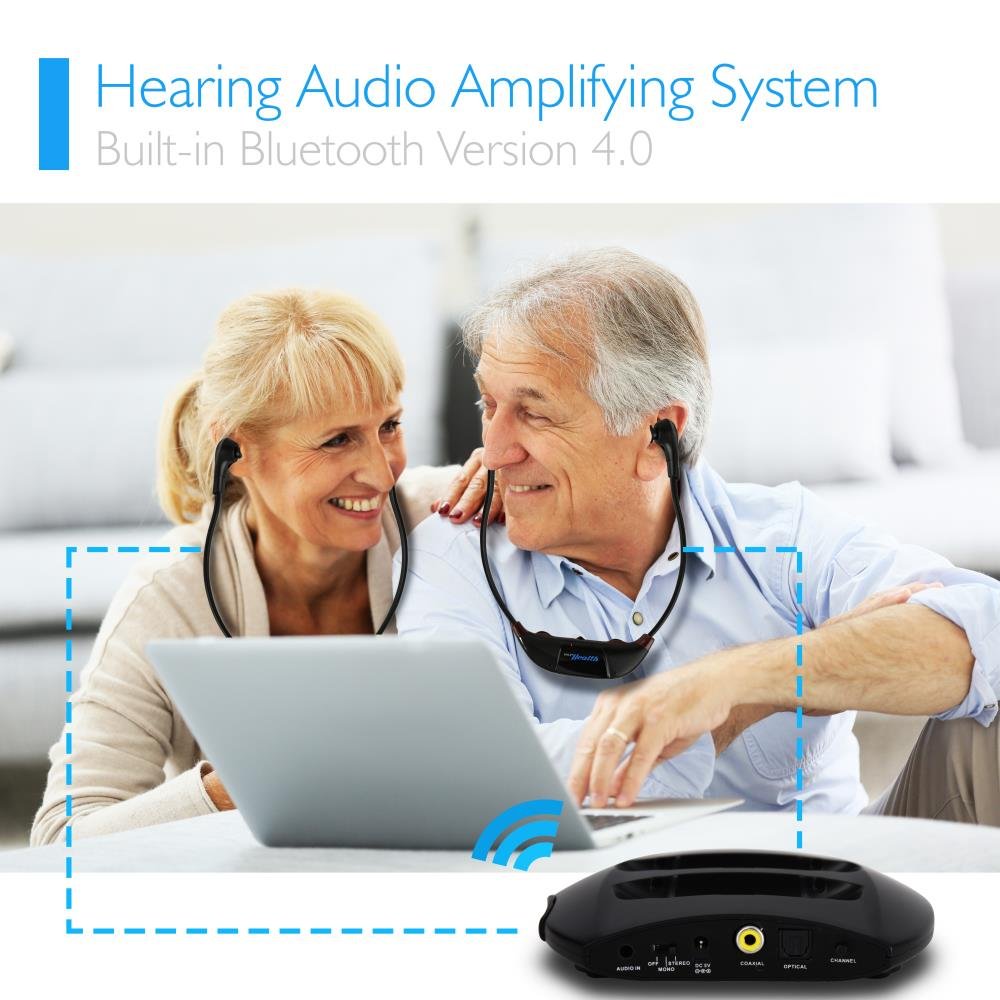 Pyle Pyle Bluetooth Wireless Amplifier with 2 Headsets for Superior Sound Quality and Audio Assist System - View 2 of 7