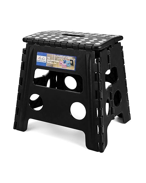 ACKO ACKO 13-Inch Heavy Duty Folding Step Stool - Collapsible & Portable for Kids & Adults