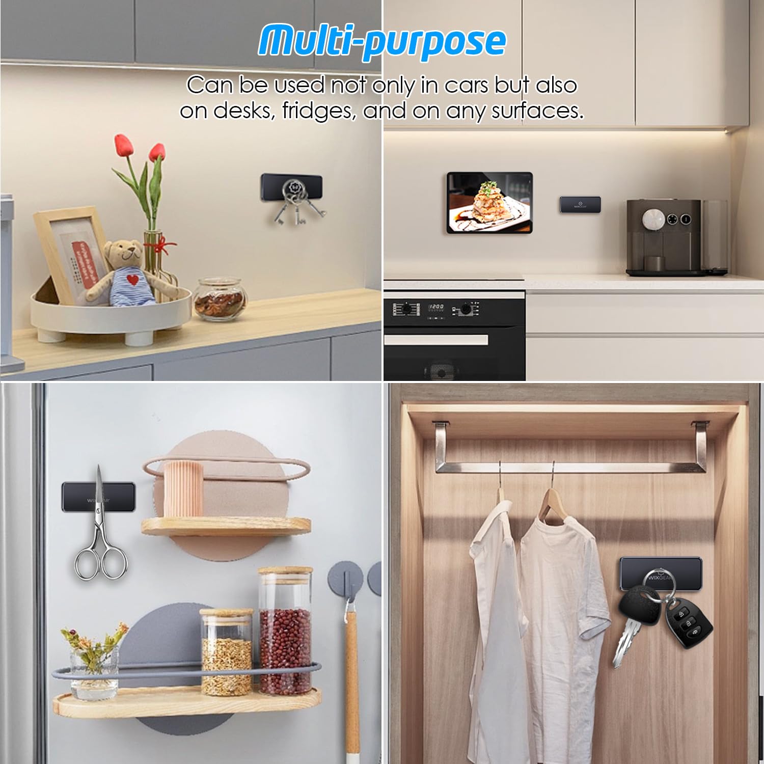 WizGear Universal Magnetic Phone Car Mount Extra Strong Dashboard Holder for Cell Phones and Mini Tablets - View 6 of 9