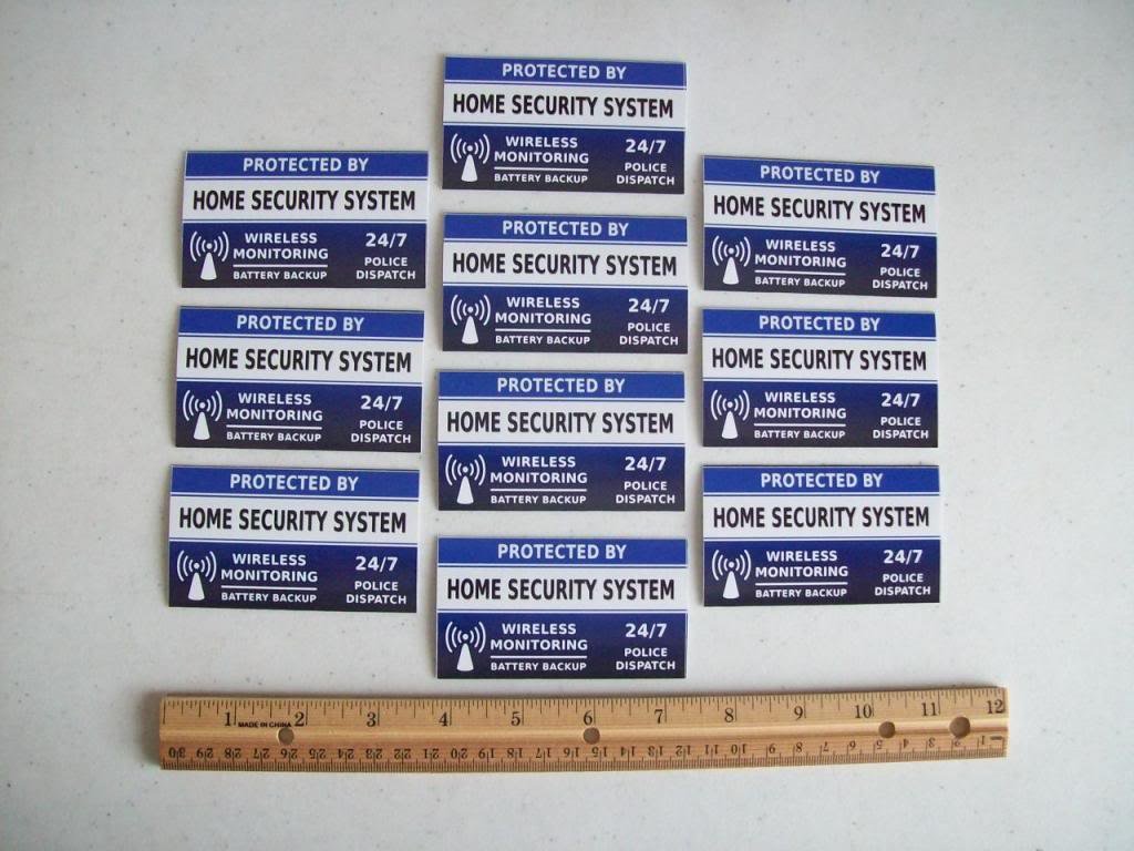 10 Home Security System Window Decals Stickers for Enhanced Safety and Protection