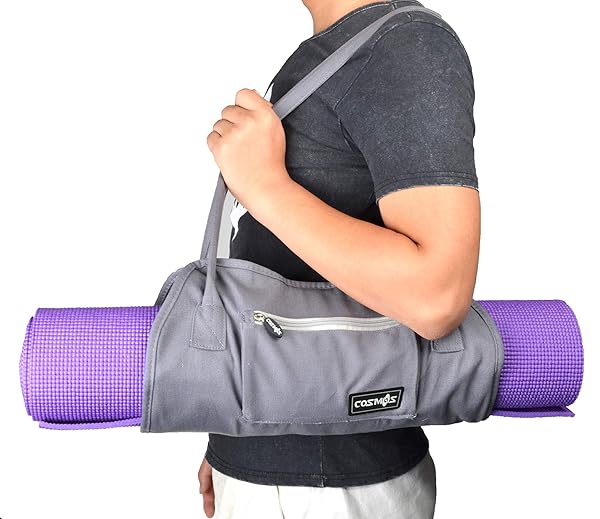 Cosmos Cosmos Yoga Mat Carrying Bag with Shoulder Strap and Storage Pockets for Easy Transport and Organization - View 6 of 7