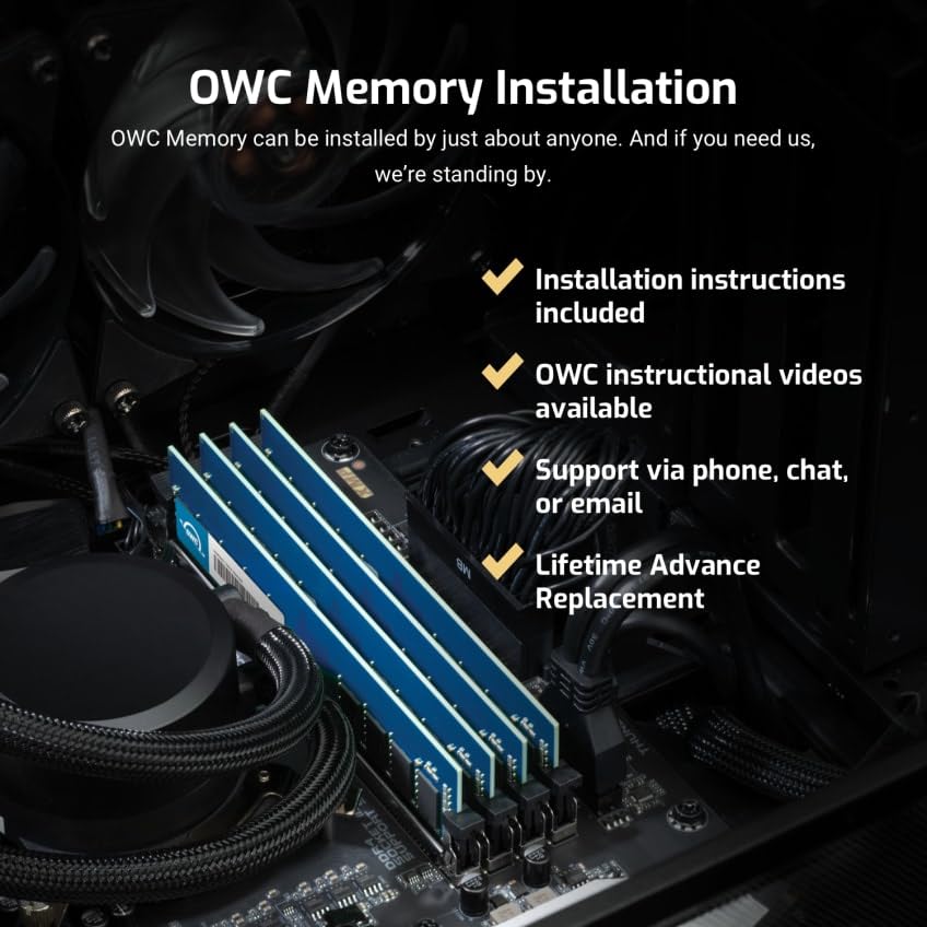 OWC 64GB DDR3 Memory Upgrade Kit for 2013 Mac Pro 1333MHz PC3-10600 ECC-R SDRAM 2 x 32GB Modules - View 4 of 7