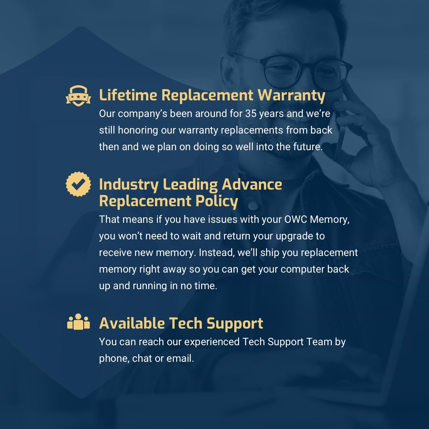 OWC 64GB DDR3 Memory Upgrade Kit for 2013 Mac Pro 1333MHz PC3-10600 ECC-R SDRAM 2 x 32GB Modules - View 5 of 7