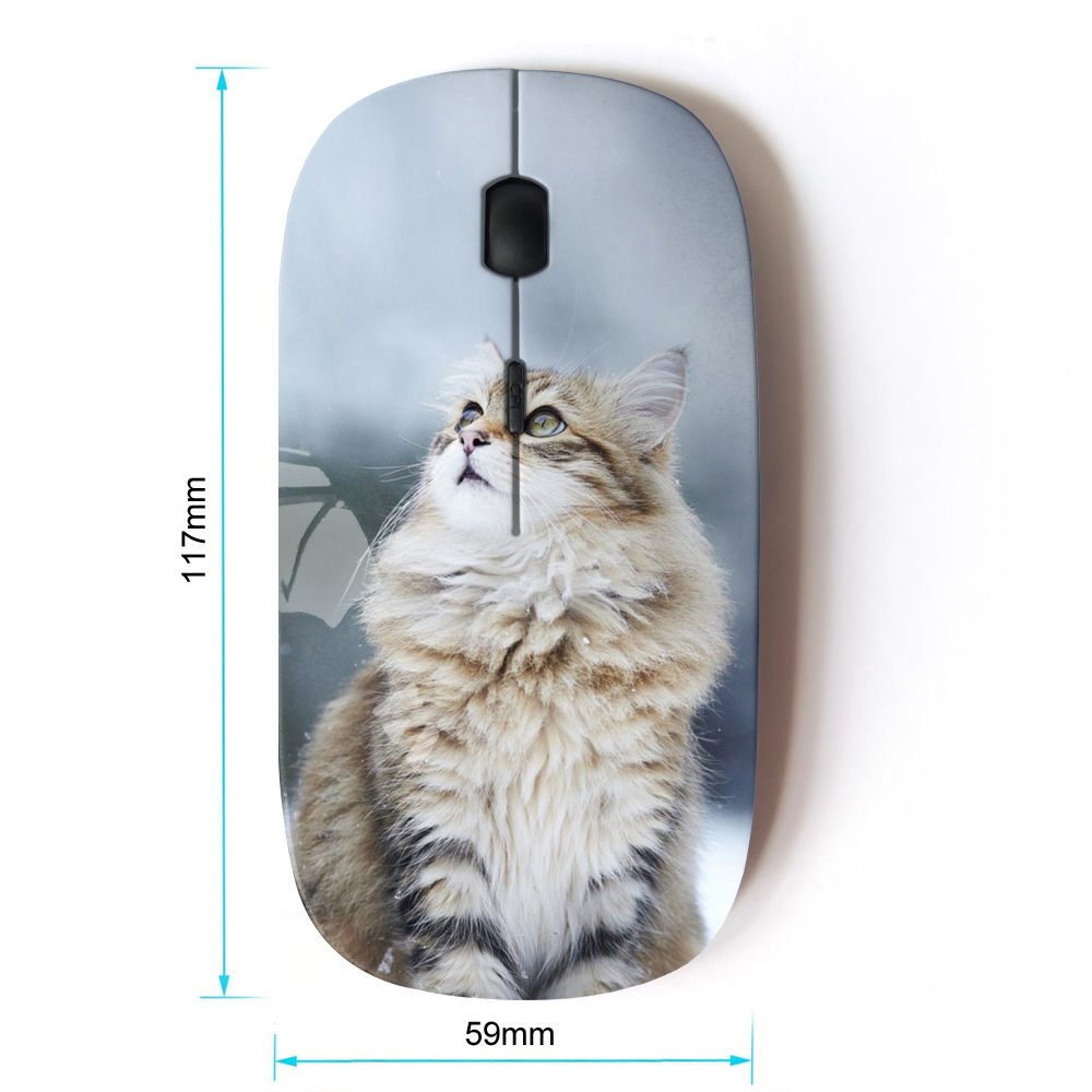 KOOLmouse Optical 2.4G Wireless Mouse Snowy Cat Design for Comfortable and Stylish Computing - View 2 of 4