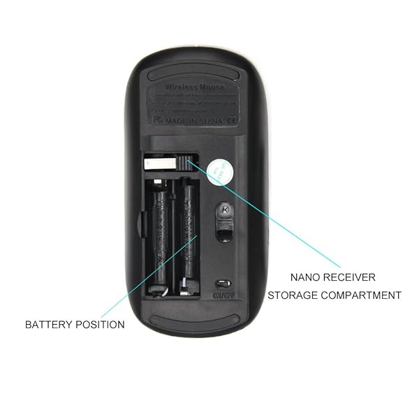 KOOLmouse KOOLmouse Optical 2.4G Wireless Mouse Blue Sparkling Butterfly Design for Stylish and Comfortable Use - View 2 of 5