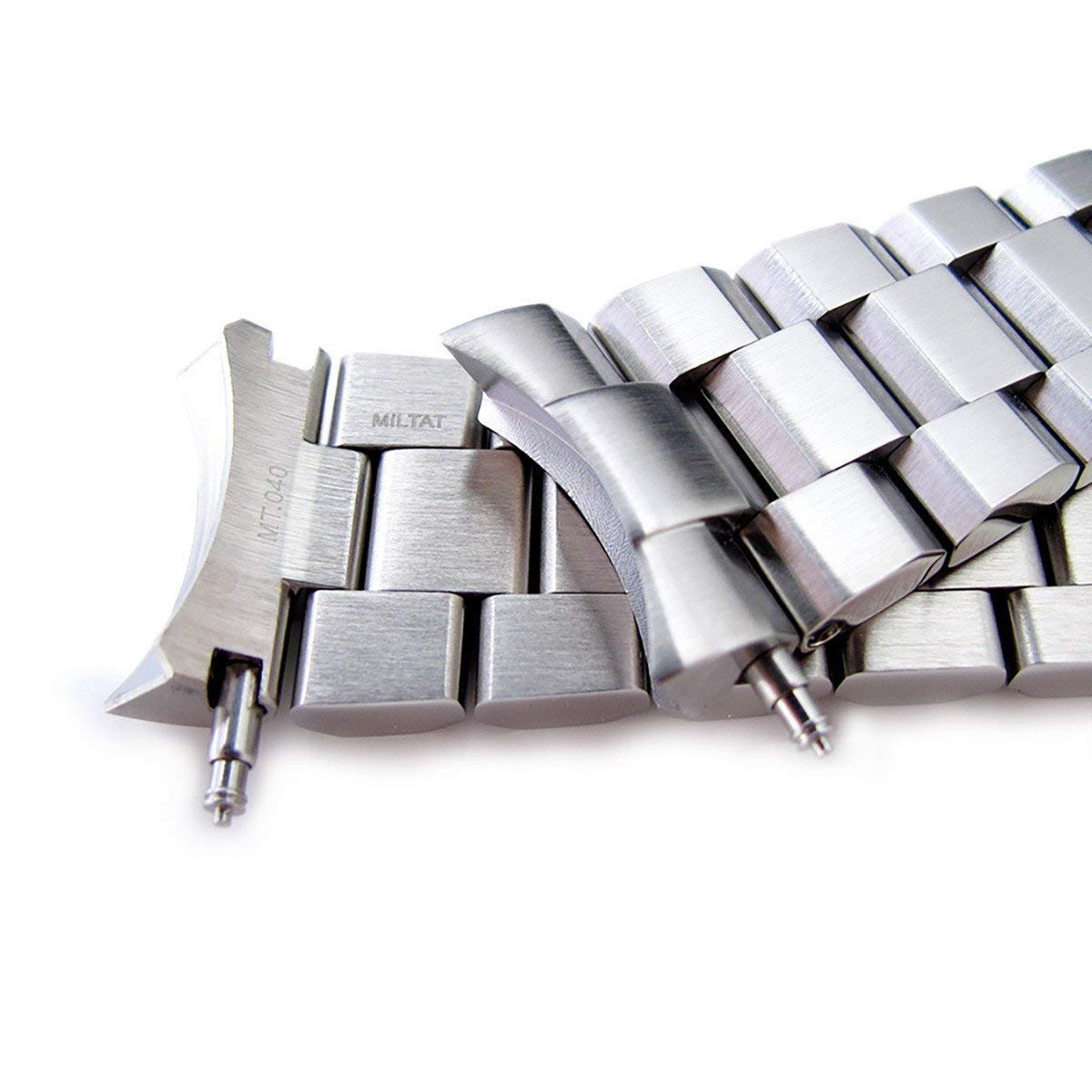 MiLTAT 22mm Watch Band for Seiko SKX007 SKX009 SKX011 Hexad Solid Screw Links SEL - View 3 of 6