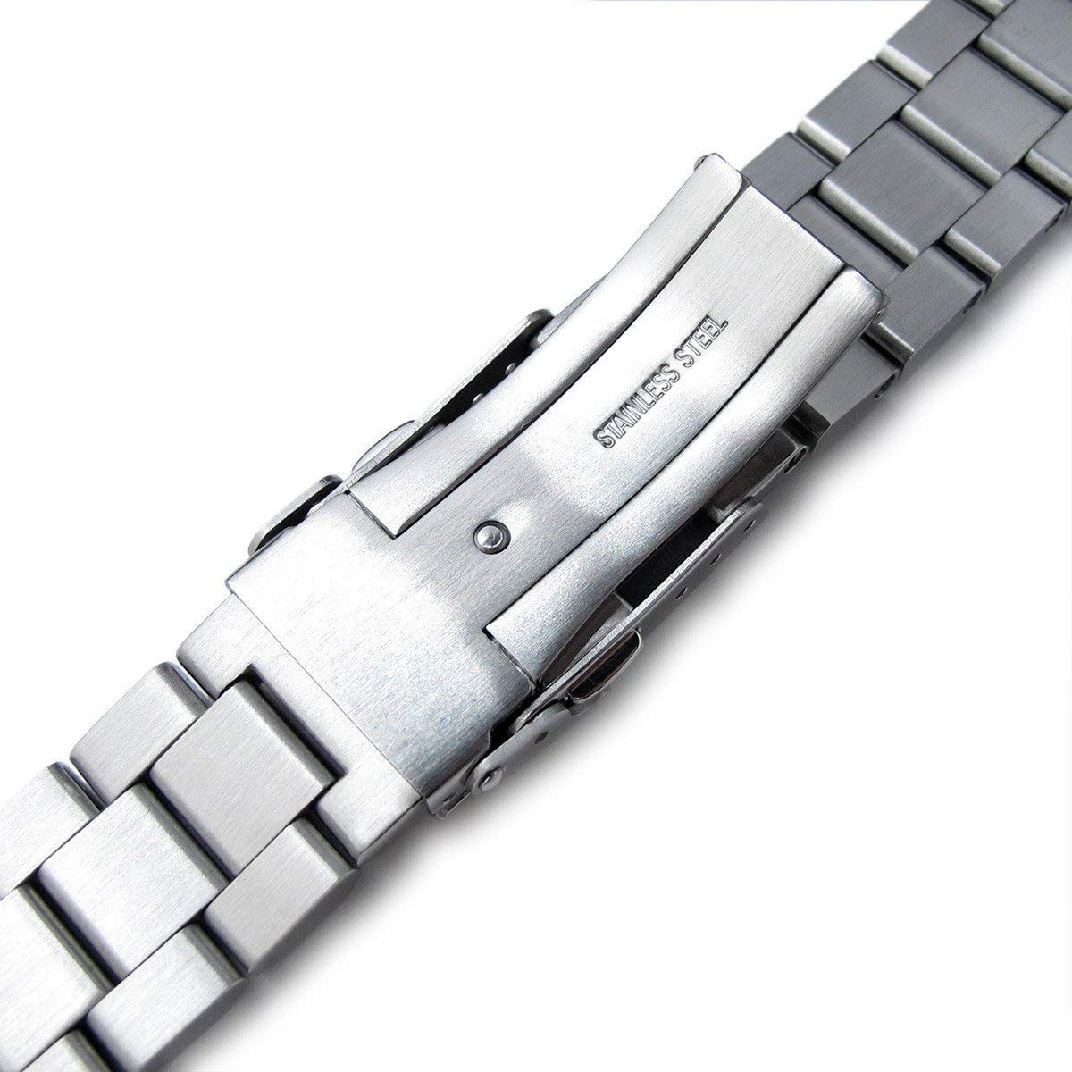 MiLTAT 22mm Watch Band for Seiko SKX007 SKX009 SKX011 Hexad Solid Screw Links SEL - View 5 of 6