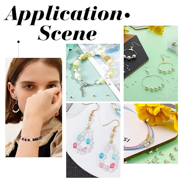 PH PandaHall PH PandaHall 3000 Pcs Crimp Tube Beads 1.5mm 2mm 2.5mm Brass Cord End Caps for DIY Jewelry Making Silver - View 4 of 7