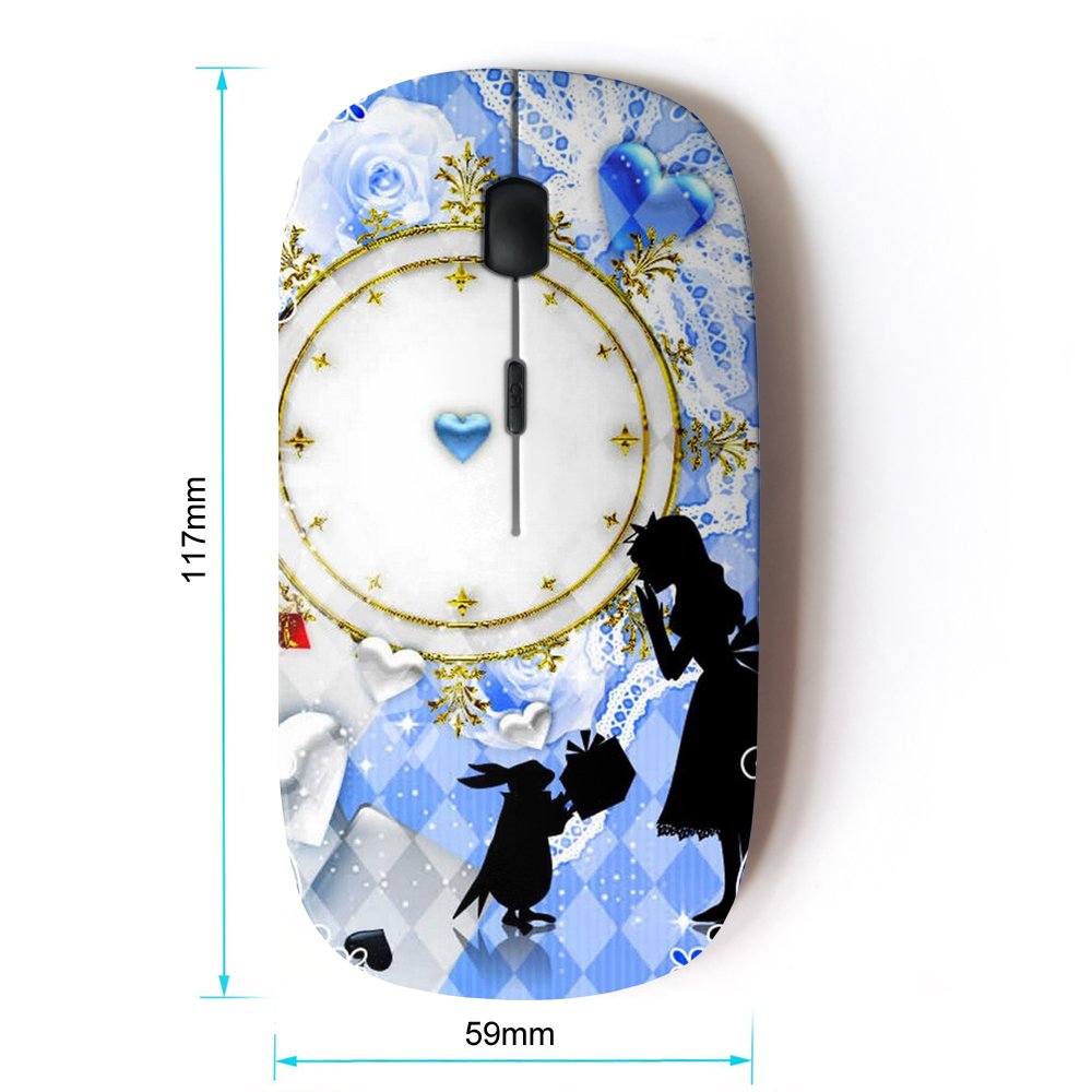 KOOLmouse Optical 2.4G Wireless Mouse Alice in Wonderland Rabbit Picnic Design - View 2 of 4