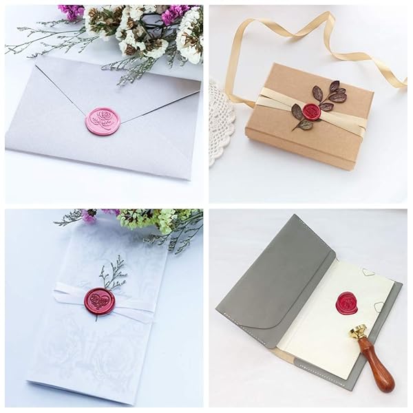 VOOSEYHOME VOOSEYHOME Elegant Rose Wax Seal Stamp - Perfect for Invitations, Weddings & Birthday Decor - View 9 of 9