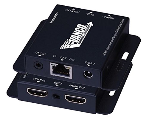 Vanco Vanco HDMI Extender with IR Control Over Single Cat5E Cat6 Cable Black for Fast and Reliable Connectivity - View 4 of 5