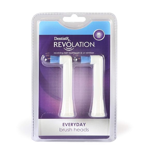 DentistRx DentistRx Revolution Everyday Brush Head Refill 2 Pack for Superior Oral Care