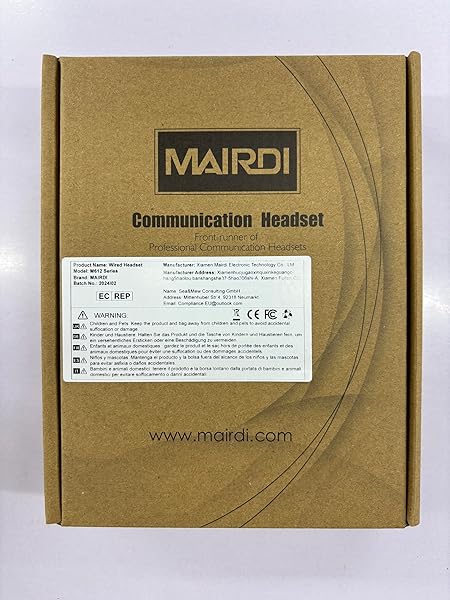 MAIRDI MAIRDI Telephone Headset RJ9 & 3.5mm for Landline, PC, Cisco Phones - Ideal Office Headset with Microphone for Call Centers - View 8 of 8
