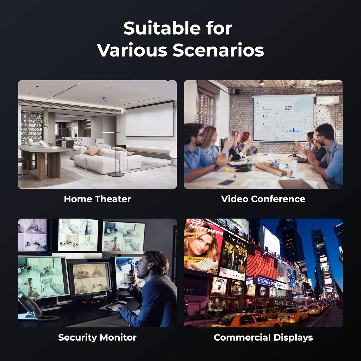 GEARit High Speed 100 Feet HDMI Cable 4K GearIT CL3 Rated with Signal Booster for Xbox PS3 PS4 PS5 TV Monitor HDTV 3D Ethernet Video - View 6 of 6