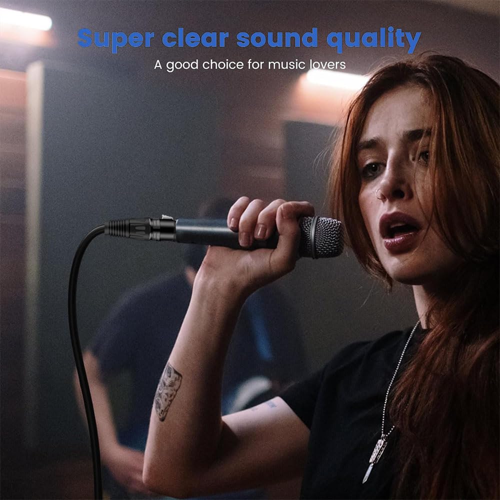 Balanced 10 Foot TRS 6.35mm Male to XLR Female Mic Cable for Amplifier and Speakers Black - View 6 of 7