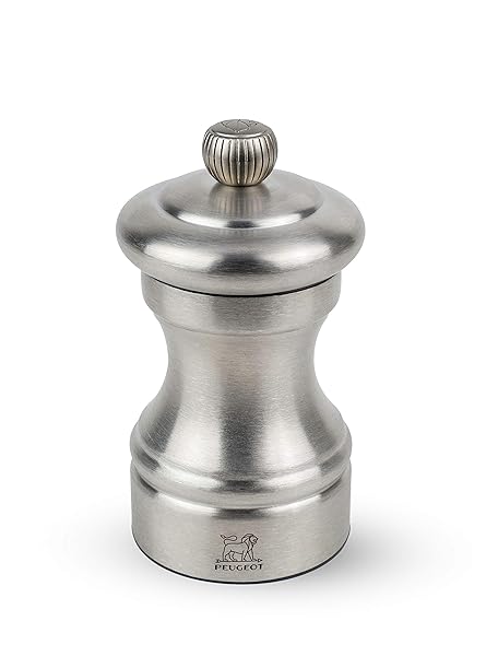 Peugeot Peugeot 33040 Bistro Chef Salt Mill - 10cm Stainless Steel Grinder for Perfect Seasoning