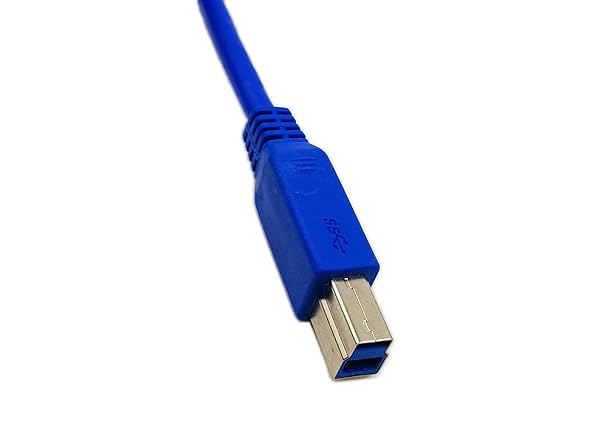 zdyCGTime zdyCGTime 20 Inch Panel Mount USB 3.0 B Female to Male Extension Cable with Screws Blue - View 7 of 8