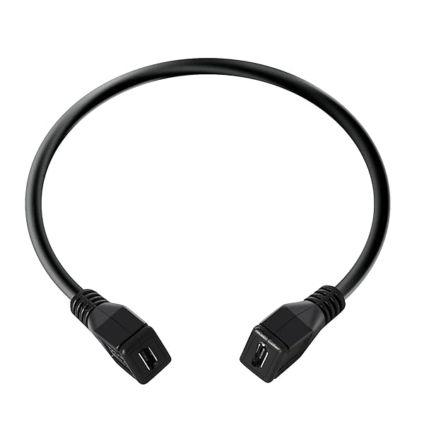 Inovat Inovat 25cm USB 2.0 Micro 5pin Female to Female Extension Adapter Cable for Fast Data Transfer - View 2 of 7