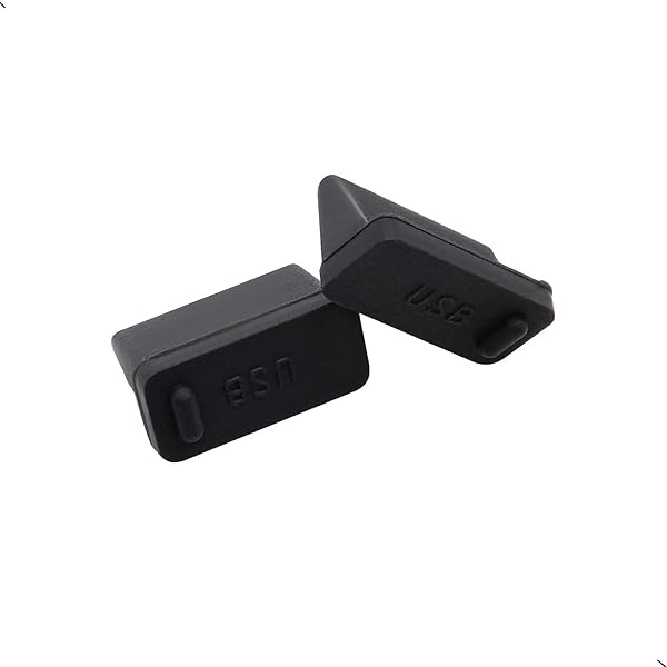 ThreeBulls ThreeBulls 30 Pcs Silicone USB Cap Port Cover Anti Dust Protector for Female End Black Durable and Reliable Protection for Your Devices - View 4 of 7
