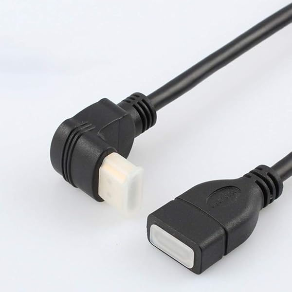 Bluwee Bluwee HDMI Extension Cable High Speed 90 Degree Male to Female 0.5FT Gold Plated Black HDMI Extender Wire Cord - View 10 of 10