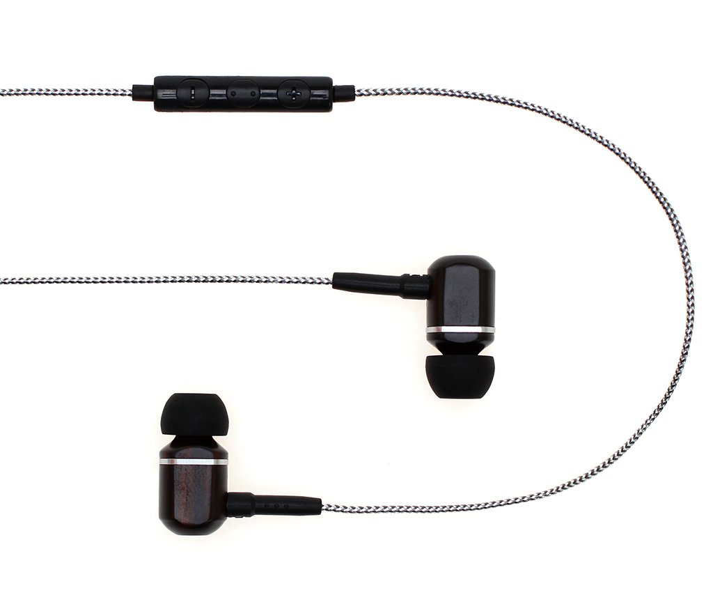 Symphonized Symphonized MTRX 2.0 Premium Wired Earbuds Wood In-Ear Headphones with Microphone Volume Control Noise Isolation for Android and Laptop - View 2 of 7