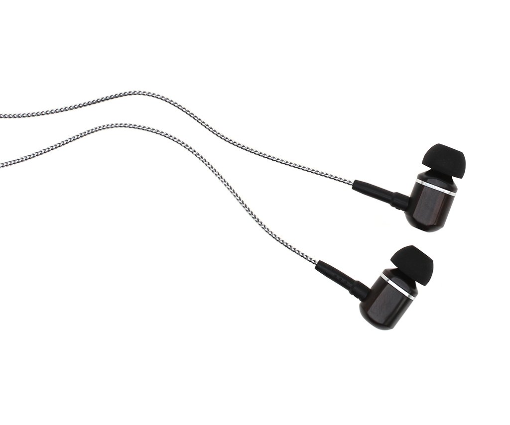 Symphonized Symphonized MTRX 2.0 Premium Wired Earbuds Wood In-Ear Headphones with Microphone Volume Control Noise Isolation for Android and Laptop - View 3 of 7