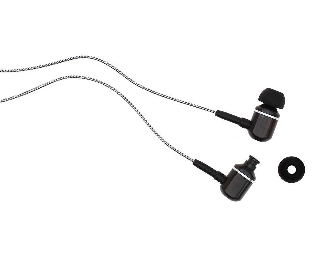 Symphonized Symphonized MTRX 2.0 Premium Wired Earbuds Wood In-Ear Headphones with Microphone Volume Control Noise Isolation for Android and Laptop - View 4 of 7