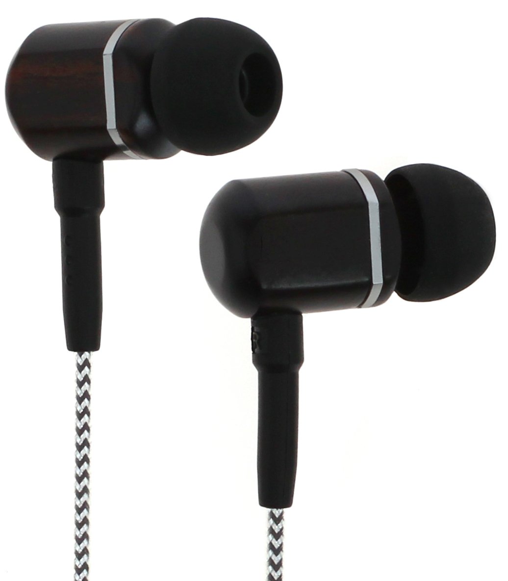 Symphonized Symphonized MTRX 2.0 Premium Wired Earbuds Wood In-Ear Headphones with Microphone Volume Control Noise Isolation for Android and Laptop