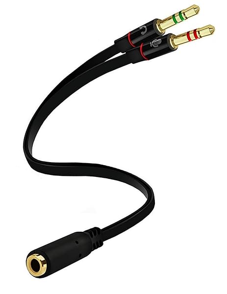 Buy D & K Exclusives 3.5mm Headphone Splitter: Dual Male Y Cable for PC & Smartphone Audio